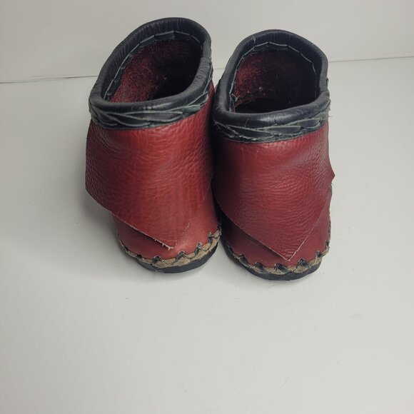 Ricardo Medina red leather slip on moccasin - Picture 5 of 9